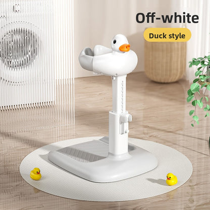 Support de bain bébé antidérapant coloris gris et blanc