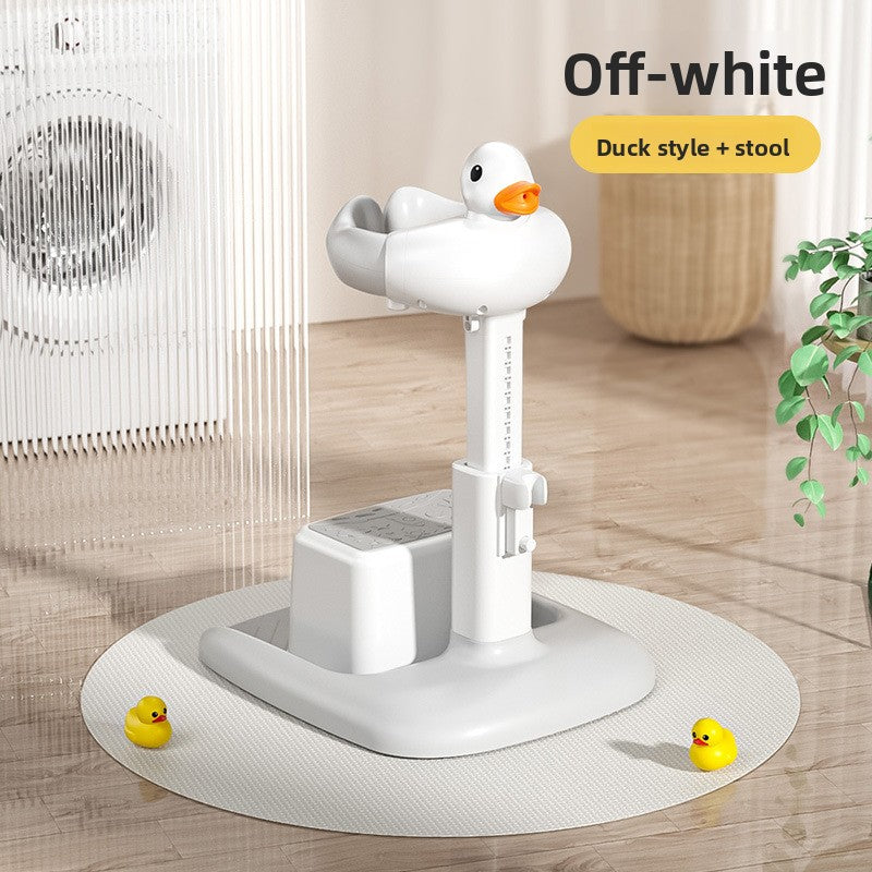 Support de bain bébé antidérapant coloris gris
