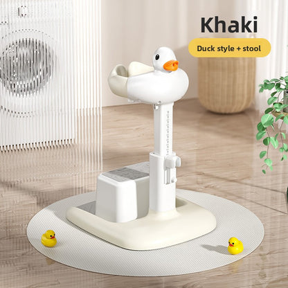 Support de bain bébé antidérapant coloris kaki