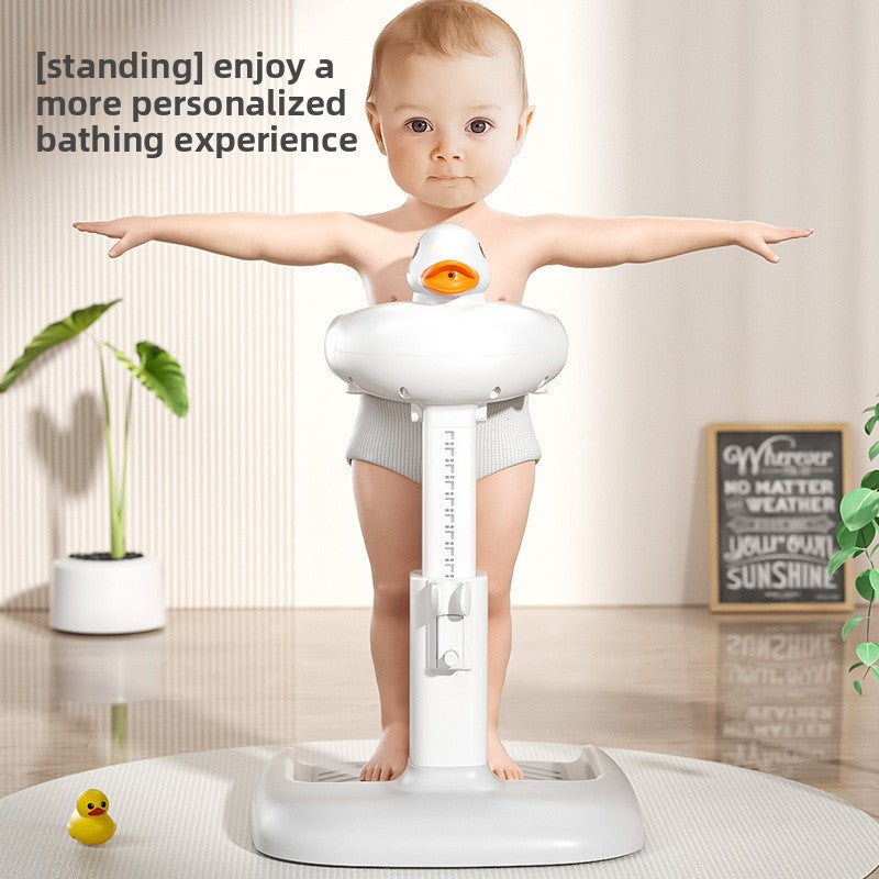 Support de bain bébé antidérapant, position debout