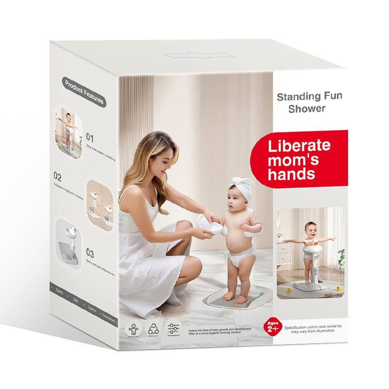 Base antidérapante du support de bain bébé avec coussinets de préhension